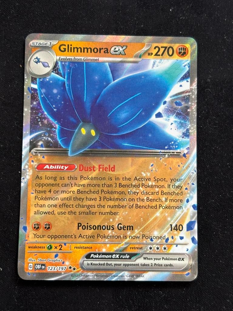 Glimmora EX - Obsidian Flames 123/197, Ophalen of Verzenden, Zo goed als nieuw