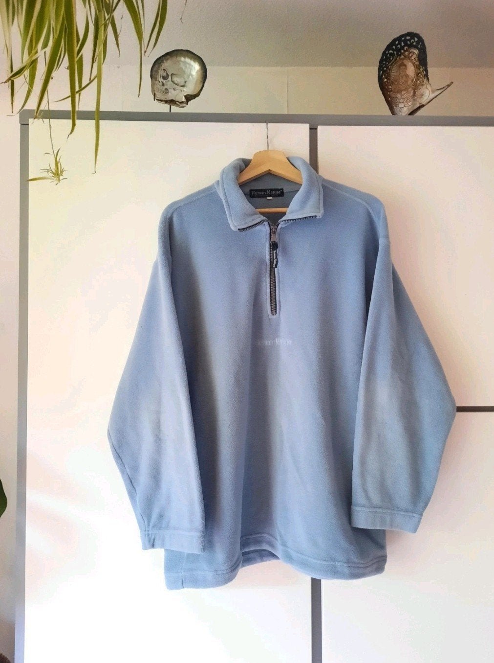 human nature fleece trui, Blauw, Maat 46/48 (XL) of groter, Ophalen of Verzenden, Human Nature