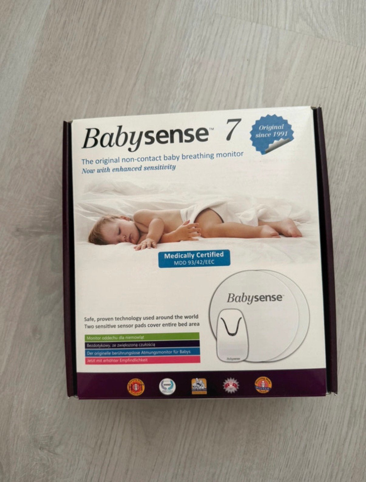 Babysense 7 – Ademhalingsmonitor voor baby’s, als nieuw, Kinderen en Baby's, Ophalen, Zo goed als nieuw, 250 meter of meer