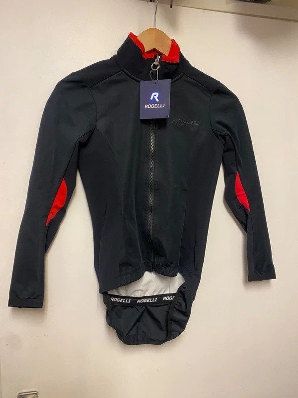 Dames winter fietsjack rogelli zwart rood wit / maat s, Rogelli, Verzenden, Nieuw, X
