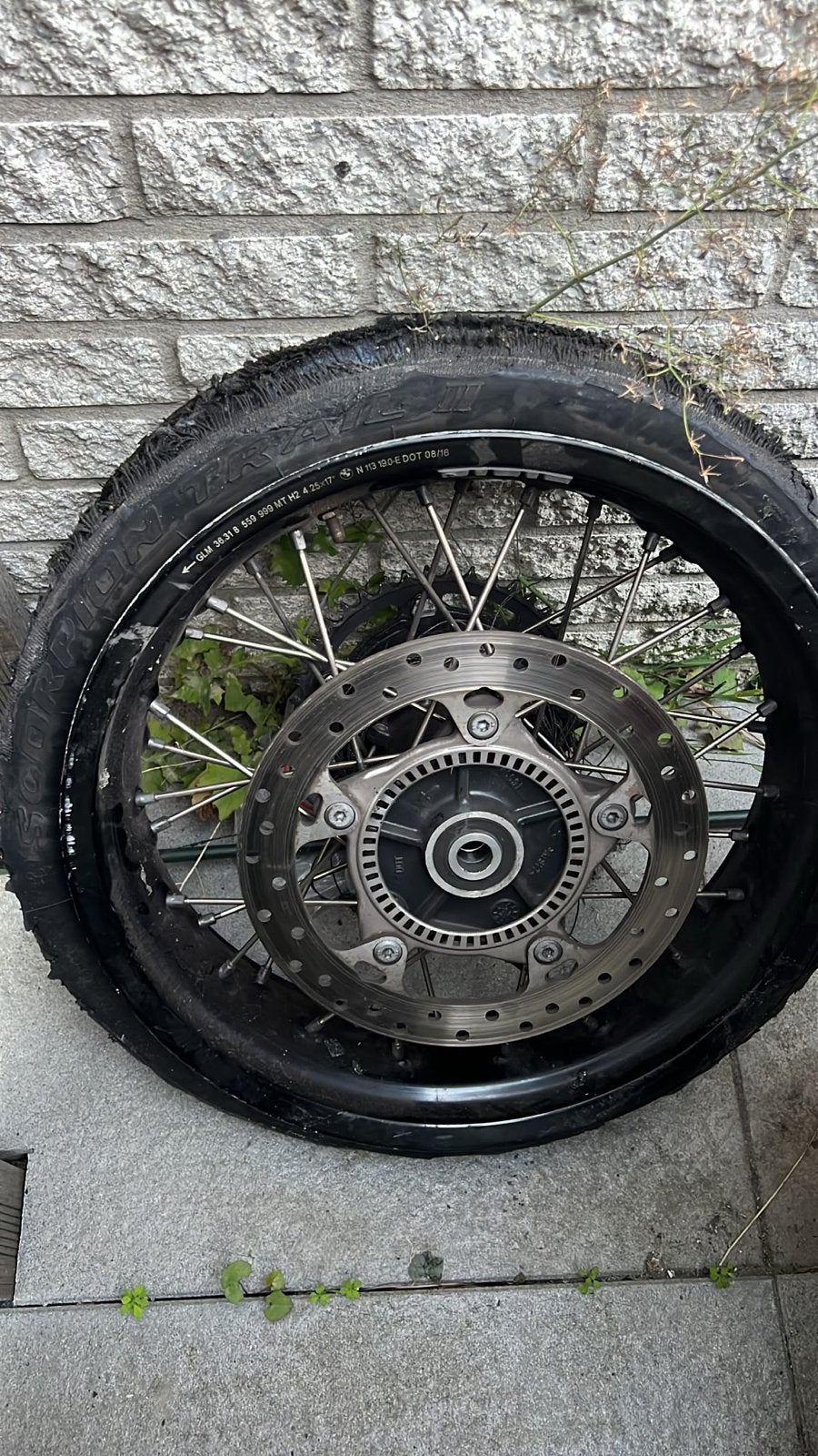 Achterwiel / Achtervelg BMW F800GS 2018 (met schade), Motoren, Ophalen of Verzenden, Gebruikt