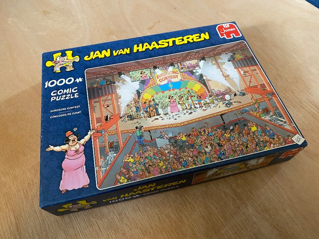 Jan van Haasteren Eurosong Contest puzzel, Ophalen, 500 t/m 1500 stukjes, Gebruikt, Legpuzzel