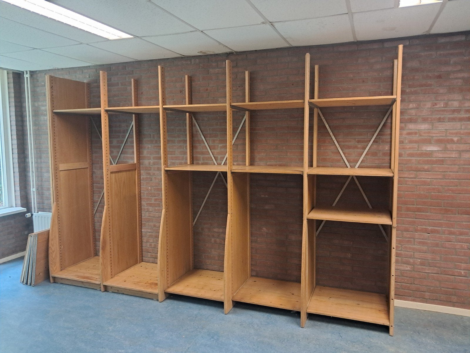 Stelling legbordstelling, Ophalen, Gebruikt