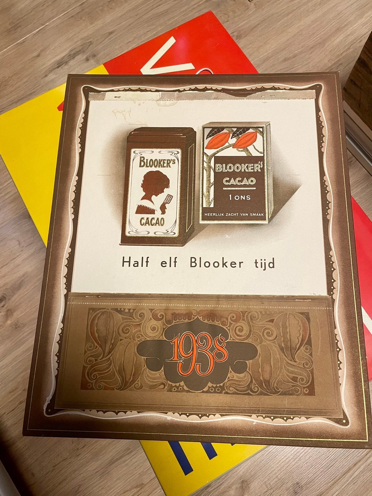 Originele Blooker's Cacao Kalender 1938, Verzamelen, Ophalen