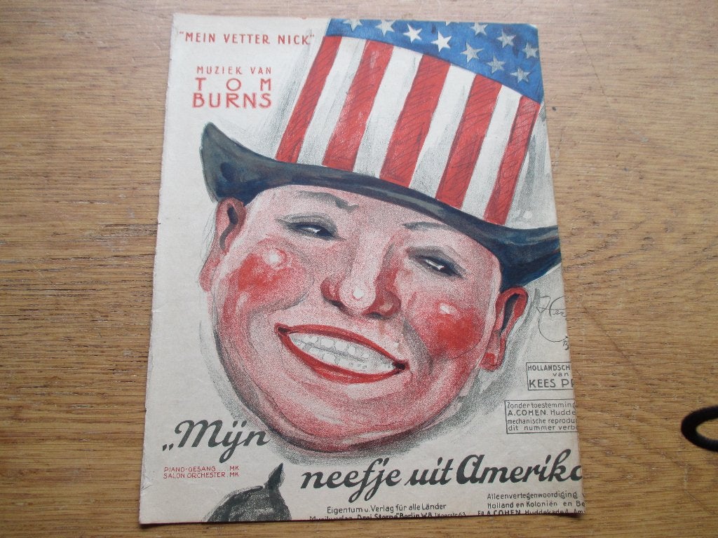 Mijn neefje uit amerika, Muziek en Instrumenten, Bladmuziek, Ophalen of Verzenden, Gebruikt, Artiest of Componist, Populair