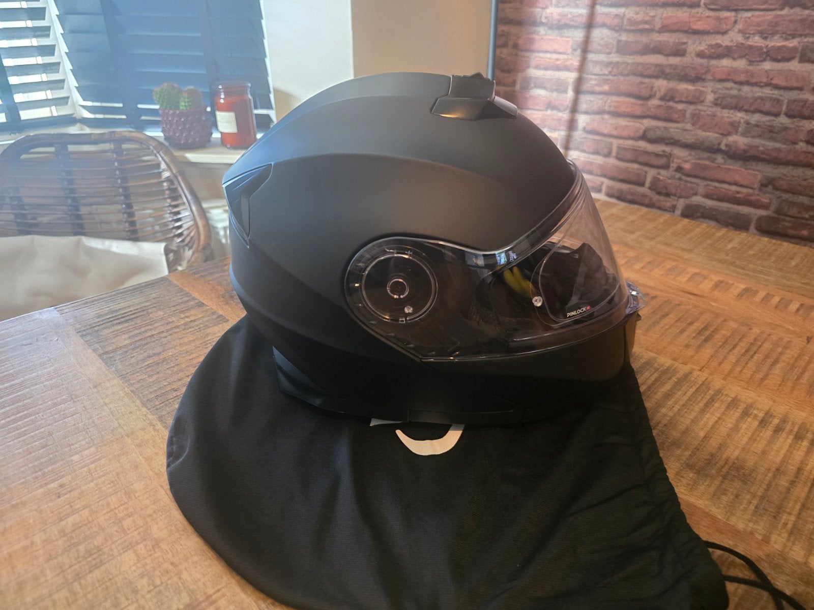 VINZ Motorhelm Mat Zwart XXL (61) – Nieuw + Pinlock + Helmta, Motoren, Kleding | Motorhelmen, Systeemhelm, Heren, XXL, Ophalen