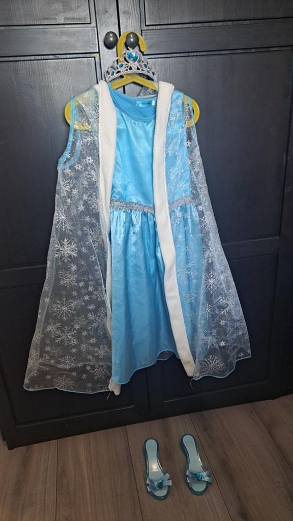 Verkleedjurken prinses/elsa maat 110 en maat 120, Ophalen, 110 t/m 116, Meisje