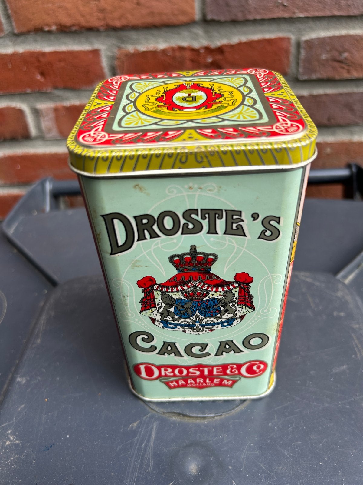 Vintage Droste Cacao Blik - Haarlem, Ophalen of Verzenden