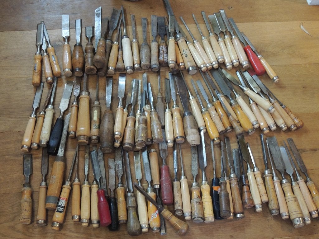 90 + hout beitels, Ophalen of Verzenden