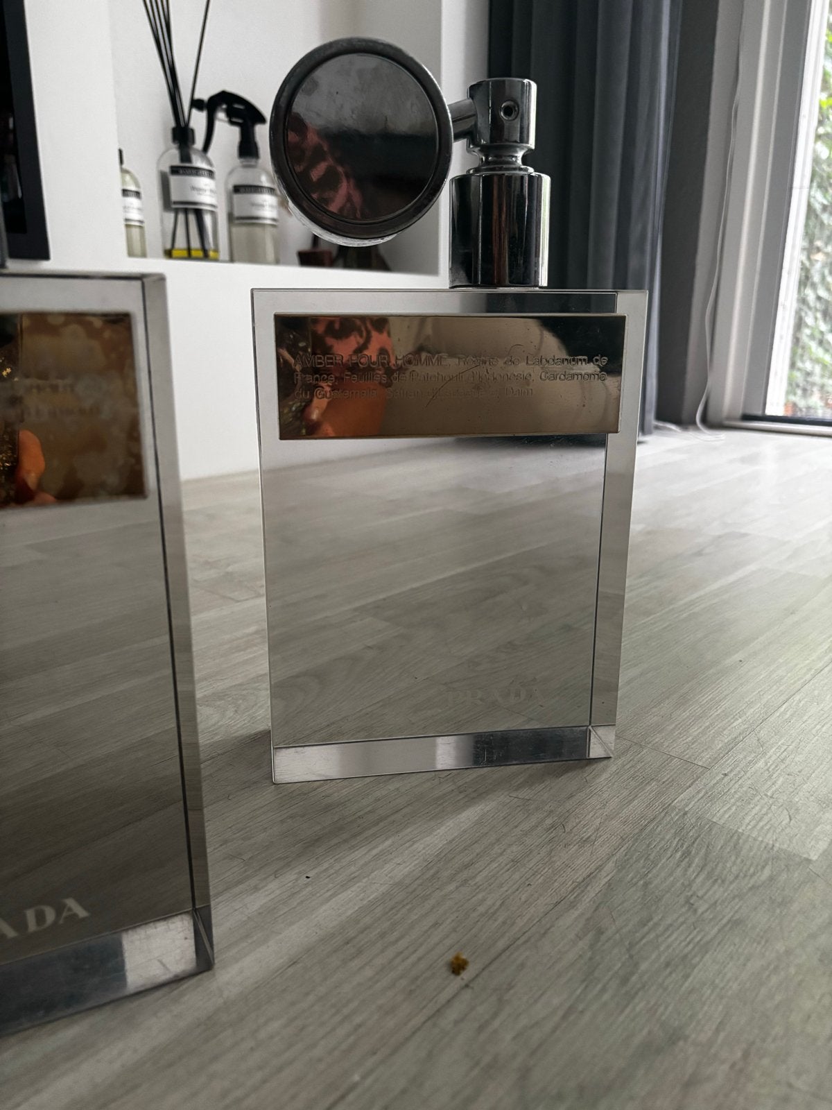 Prada Amber Pour Homme FACTICE - acryl XXL (Dummy), Verzamelen, Ophalen of Verzenden, Gebruikt, Parfumfles