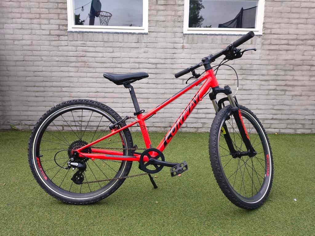 Conway MS 240 Mountainbike - Rood, Fietsen en Brommers, Gebruikt, Velgrem, Versnellingen, Minder dan 49 cm