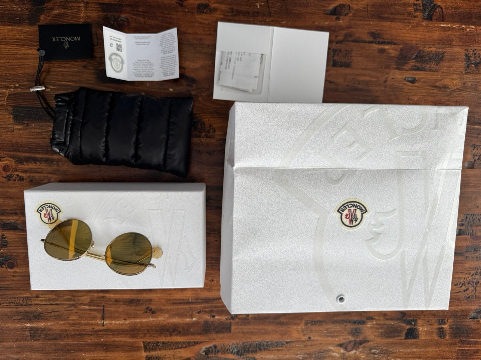Moncler zonnebril –Origineel – met bon, certificaat & doos, Overige merken, Zonnebril, Overige kleuren, Ophalen of Verzenden