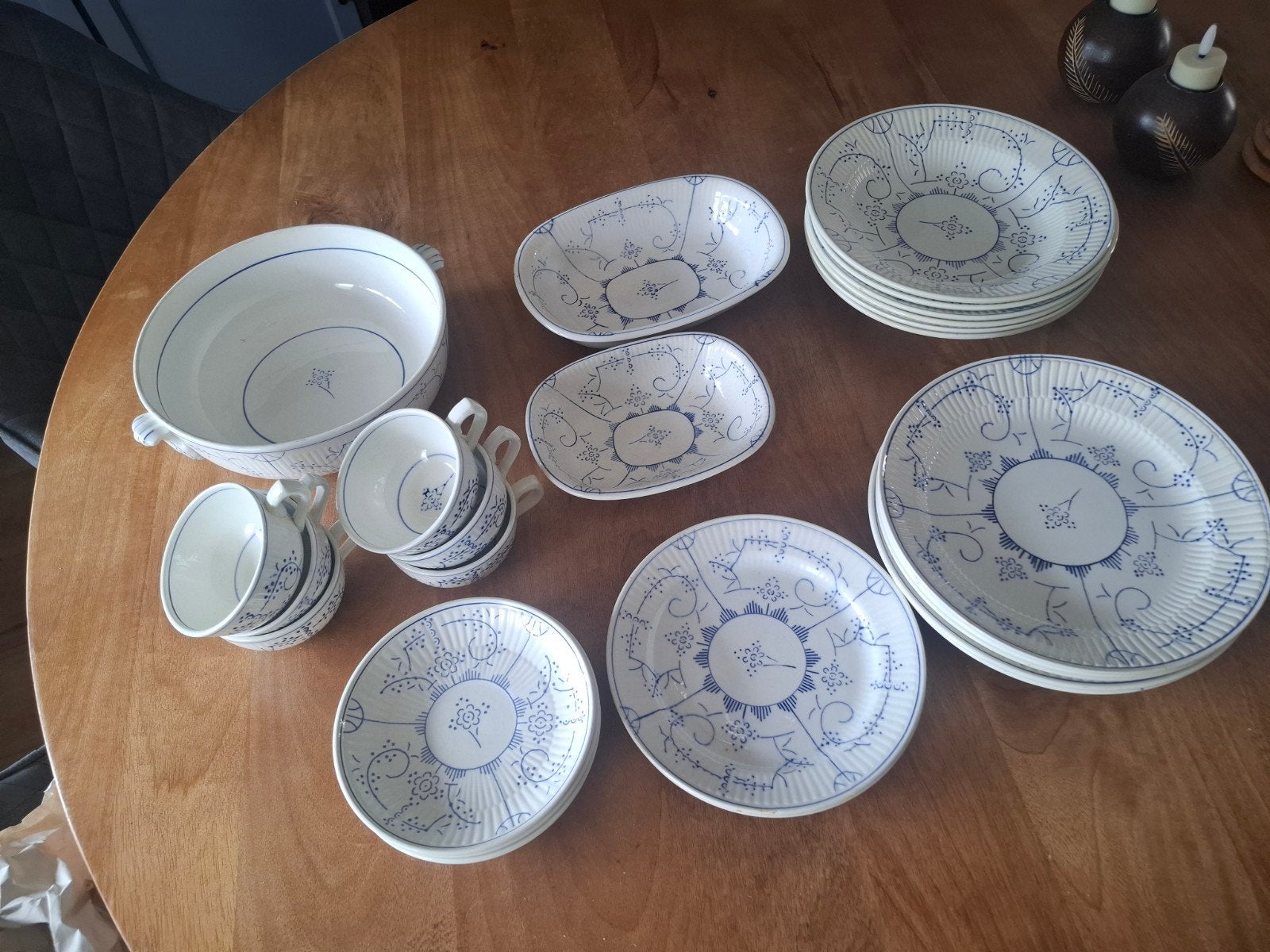 Vintage Boch Frères Keramis Copenhague servies, 26-delig, Ophalen