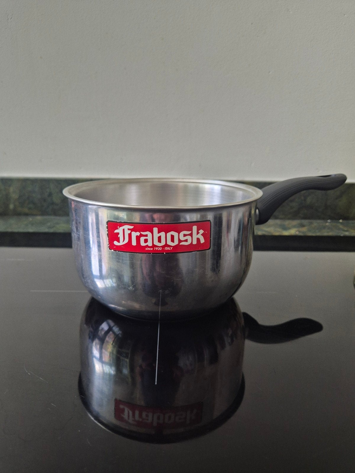 Frabosk Au Bain-Marie Pan Inductie RVS Ø 16 cm, Huis en Inrichting, Keuken | Potten en Pannen, Gebruikt, Rvs, Ophalen of Verzenden