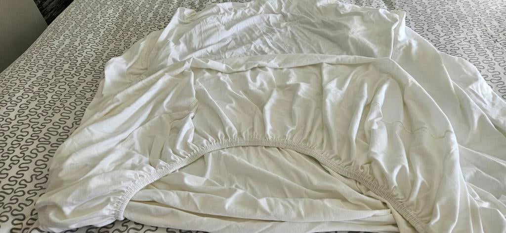 Dexitex Qeeunsbed hoeslaken wit., Caravans en Kamperen, Ophalen