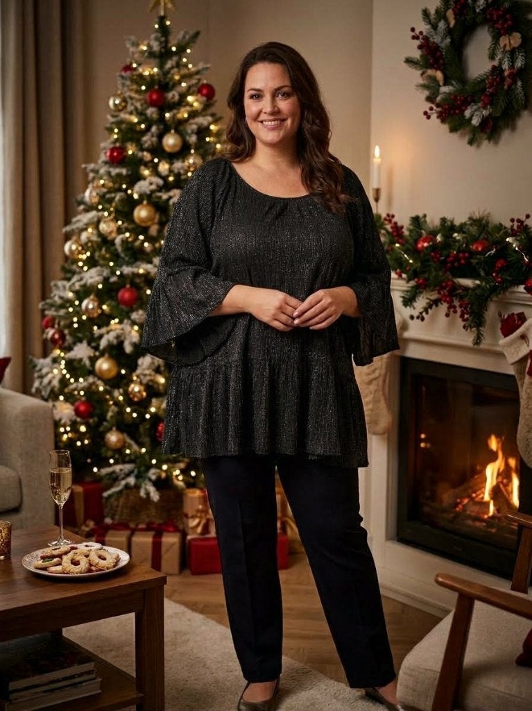 Feestelijke a-lijn tuniek heel wijde mouwen  56/58, Kleding | Dames, Made in Italy, Nieuw, Ophalen of Verzenden, Blouse of Tuniek