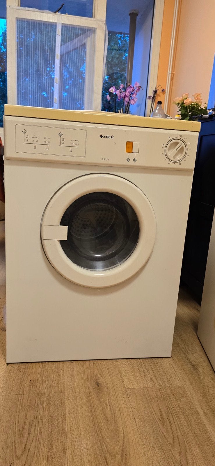 Indesit wasdroger - Werkt goed, Witgoed en Apparatuur, 6 tot 8 kg, Gebruikt, Luchtafvoer, Ophalen of Verzenden