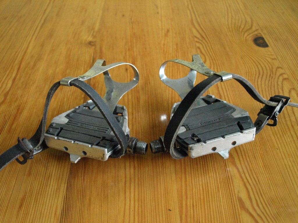 Shimano pedalen met toeclips, Crankstel of Pedalen, Gebruikt, Ophalen of Verzenden, Shimano