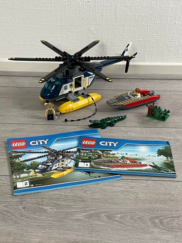 Lego City 60067 Helicopter achtervolging, City, Lego, Compleet, Ophalen of Verzenden
