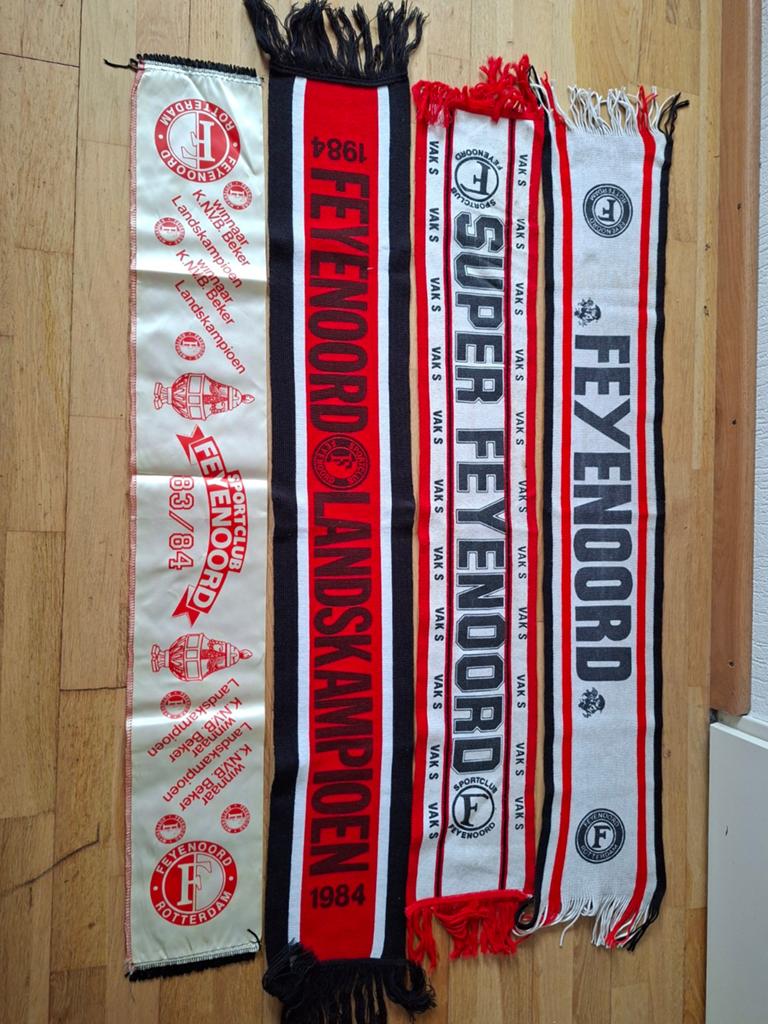 Feyenoord Sjaals - Kampioen 1984 & Diverse, Verzamelen, Ophalen of Verzenden, Gebruikt, Feyenoord, Vaantje of Sjaal