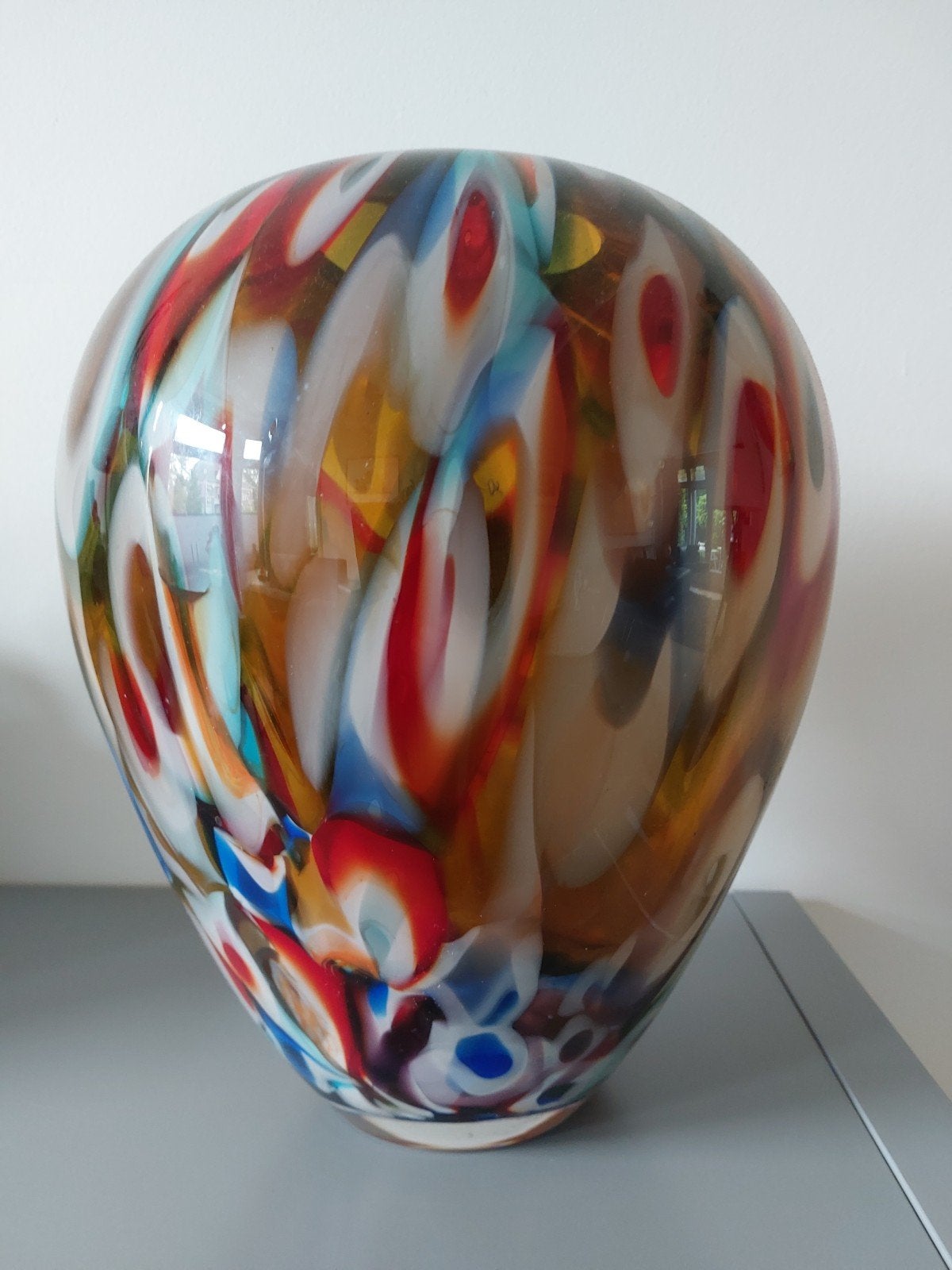 Loranto vaas, 34 cm, Huis en Inrichting, Ophalen, Meerkleurig, 34 cm, Glas