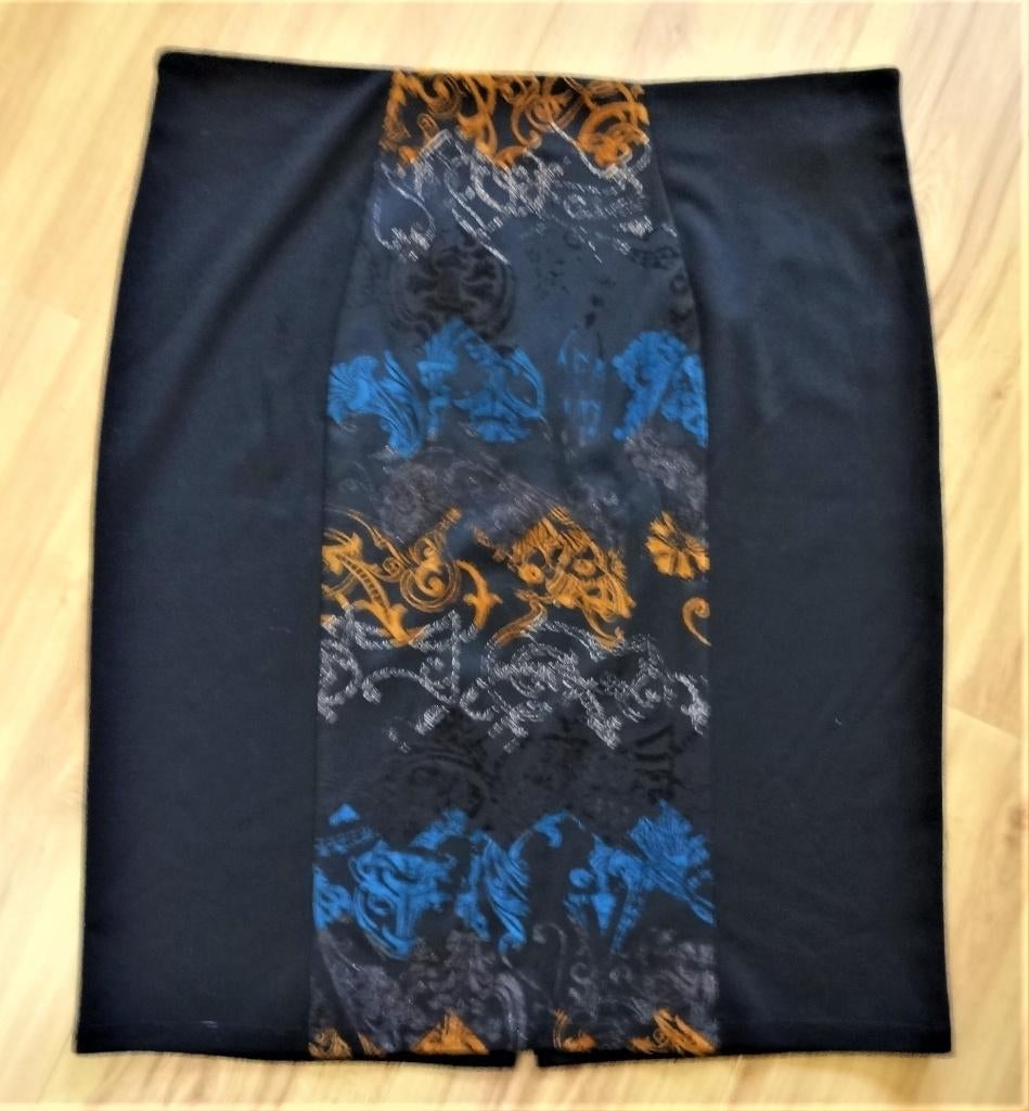 Mooie Donna Dura rok zwart + print fluweel blauw bruin mt 46, Kleding | Dames, Rokken, Zwart, Maat 46/48 (XL) of groter, Donna Dura