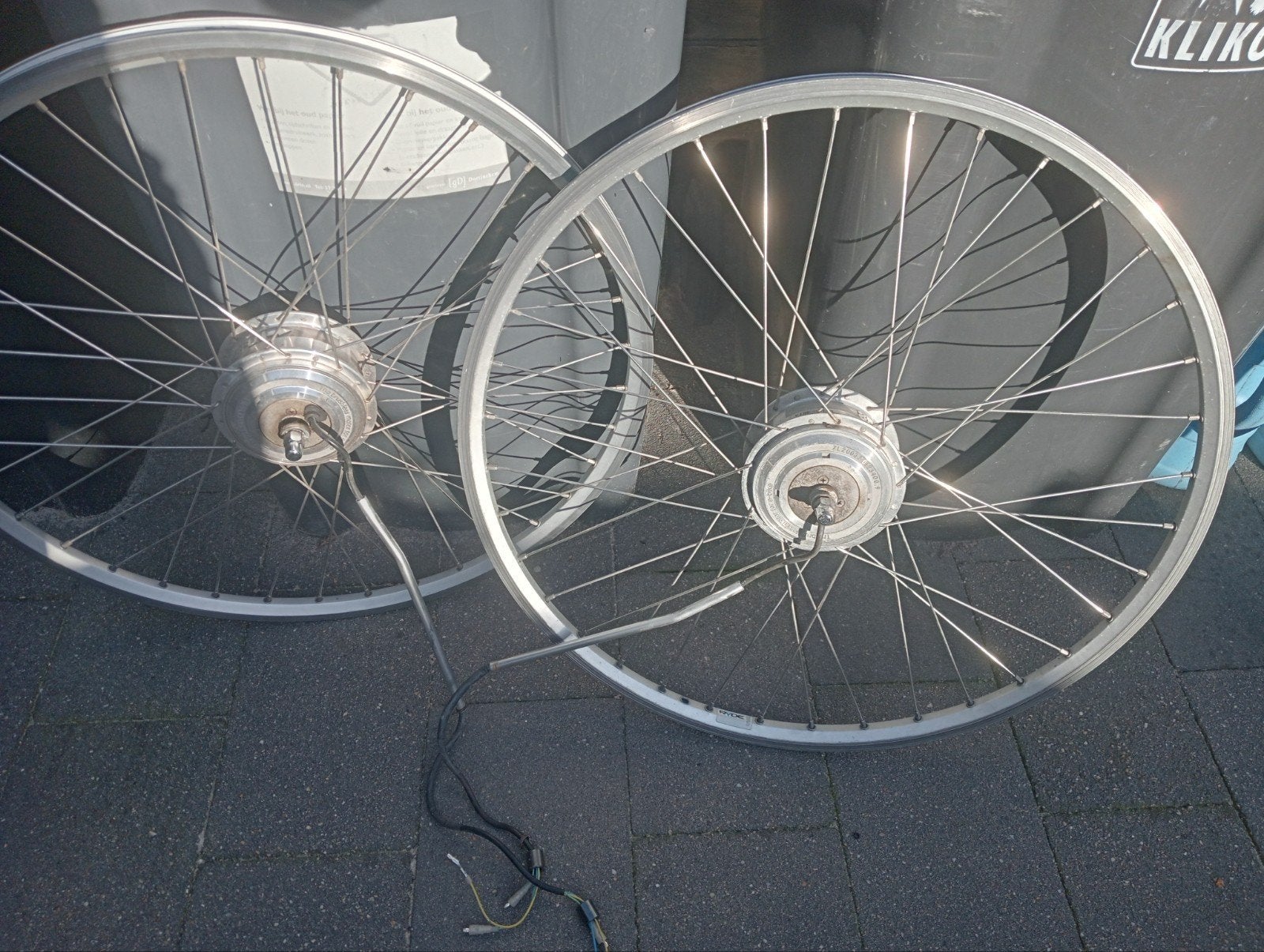 2x Voorwiel met motor voor elektrische RIH, Gebruikt, Onbekend, Ophalen of Verzenden, Aluminium