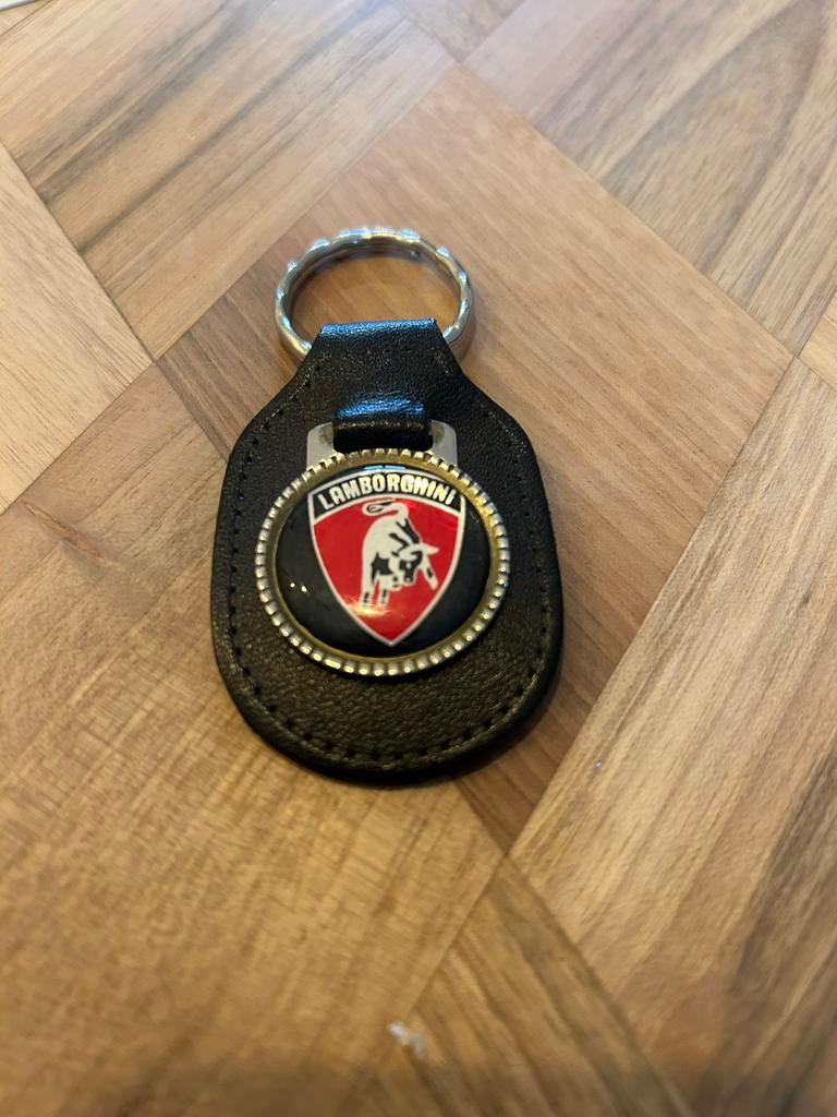 Originele leren lederen sleutelhanger Lamborghini, Ophalen of Verzenden, Nieuw, Transport