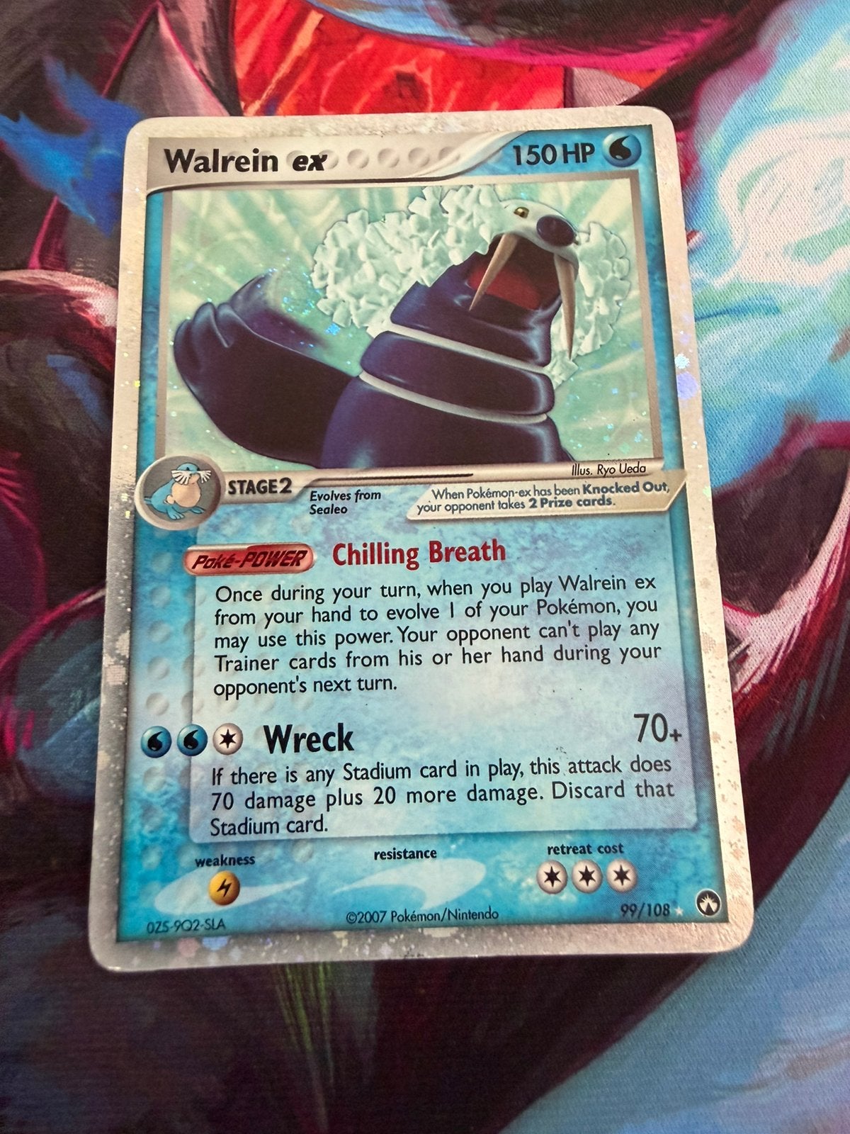 Pokémon Card – Walrein ex – 99/100 Ultra Rare, Ophalen of Verzenden, Zo goed als nieuw