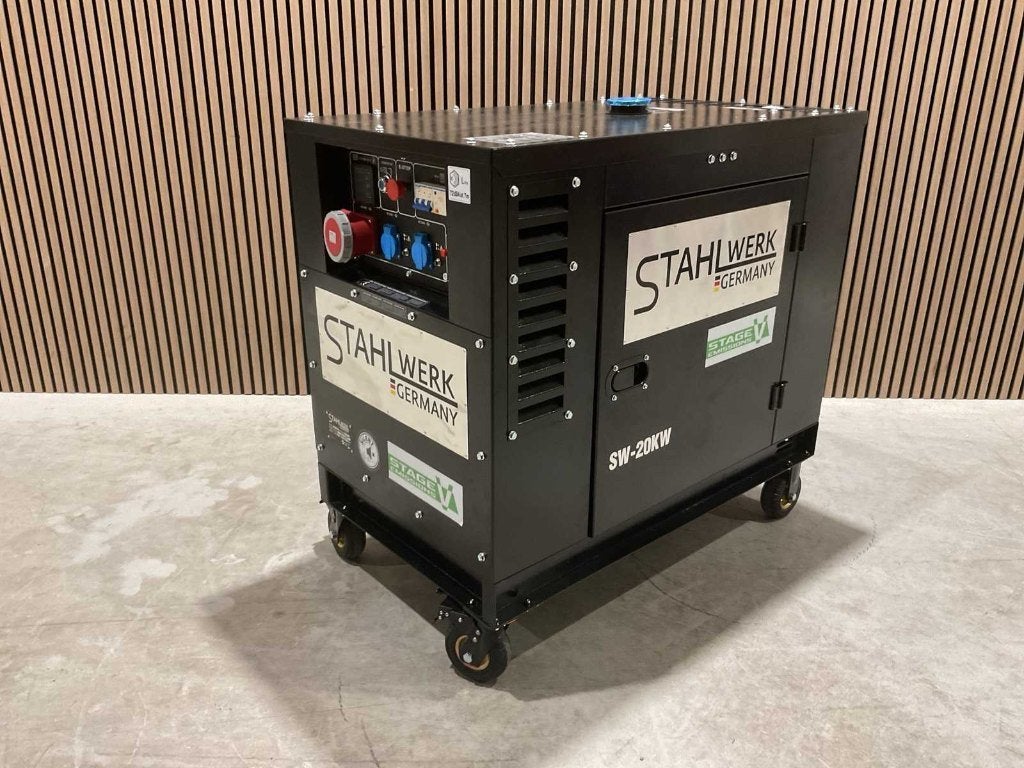 Stahlwerk SW-20KW Stroomgenerator‼️, Ophalen, Dieselolie, Geluidgedempt, Nieuw