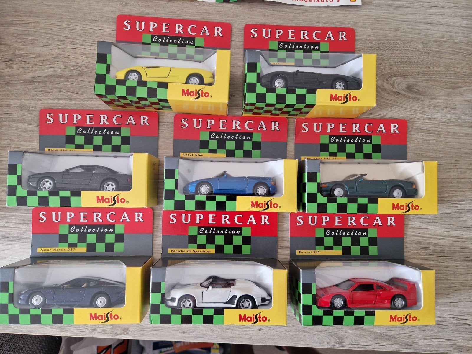 Shell Supercar Collection Maisto modelauto's - Complete set, Ophalen of Verzenden, Nieuw, Auto