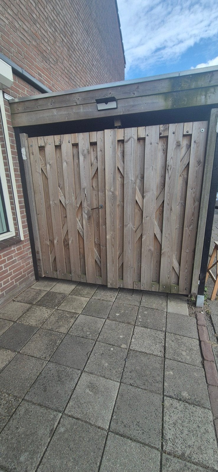 schutting poort, Tuin en Terras, Tuinpoorten, Ophalen, Hout, Draaipoort, 150 tot 200 cm