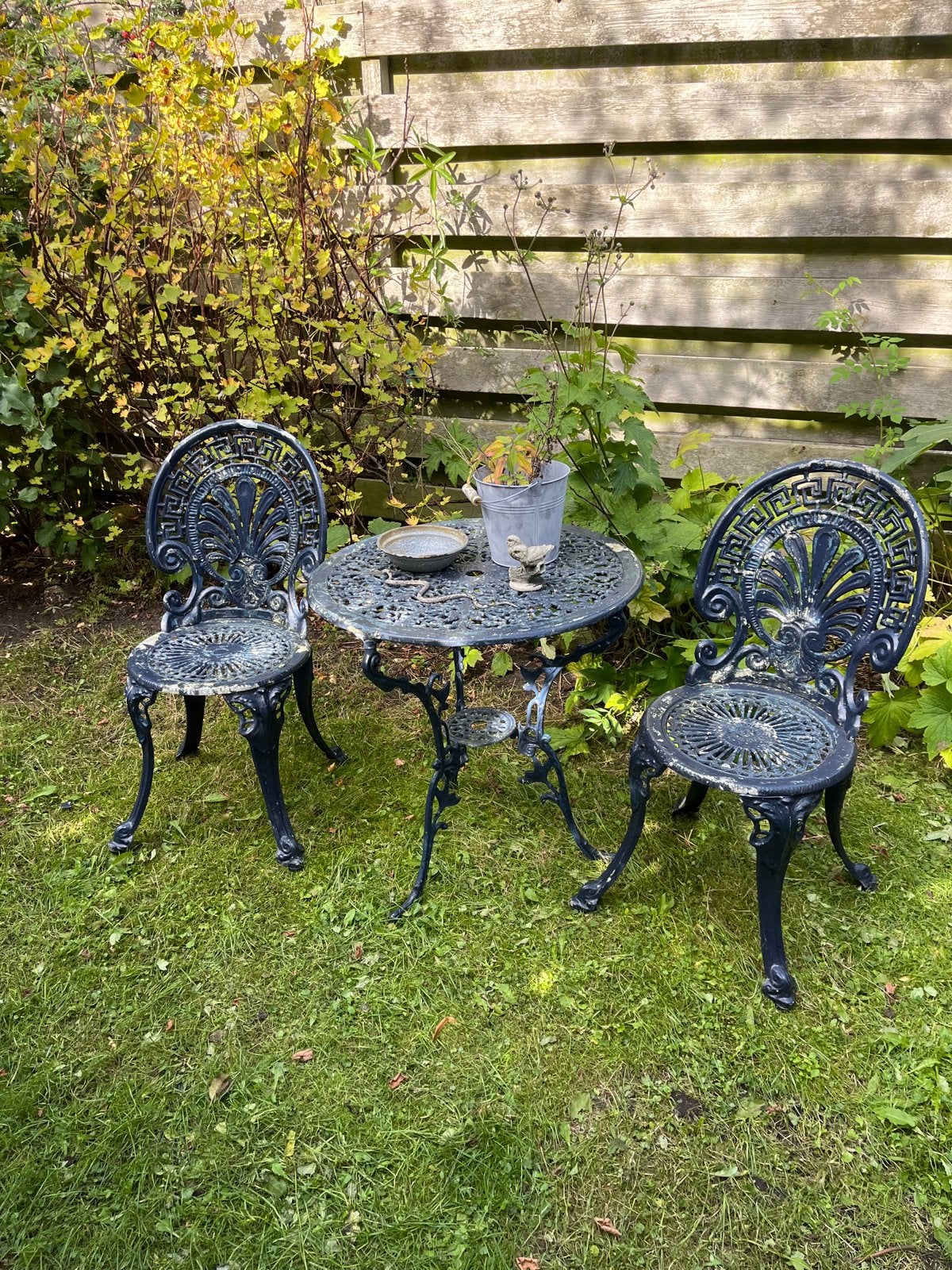 Metalen bistroset - Tuinset, Overige materialen, Gebruikt, Eettafel, Tuinset