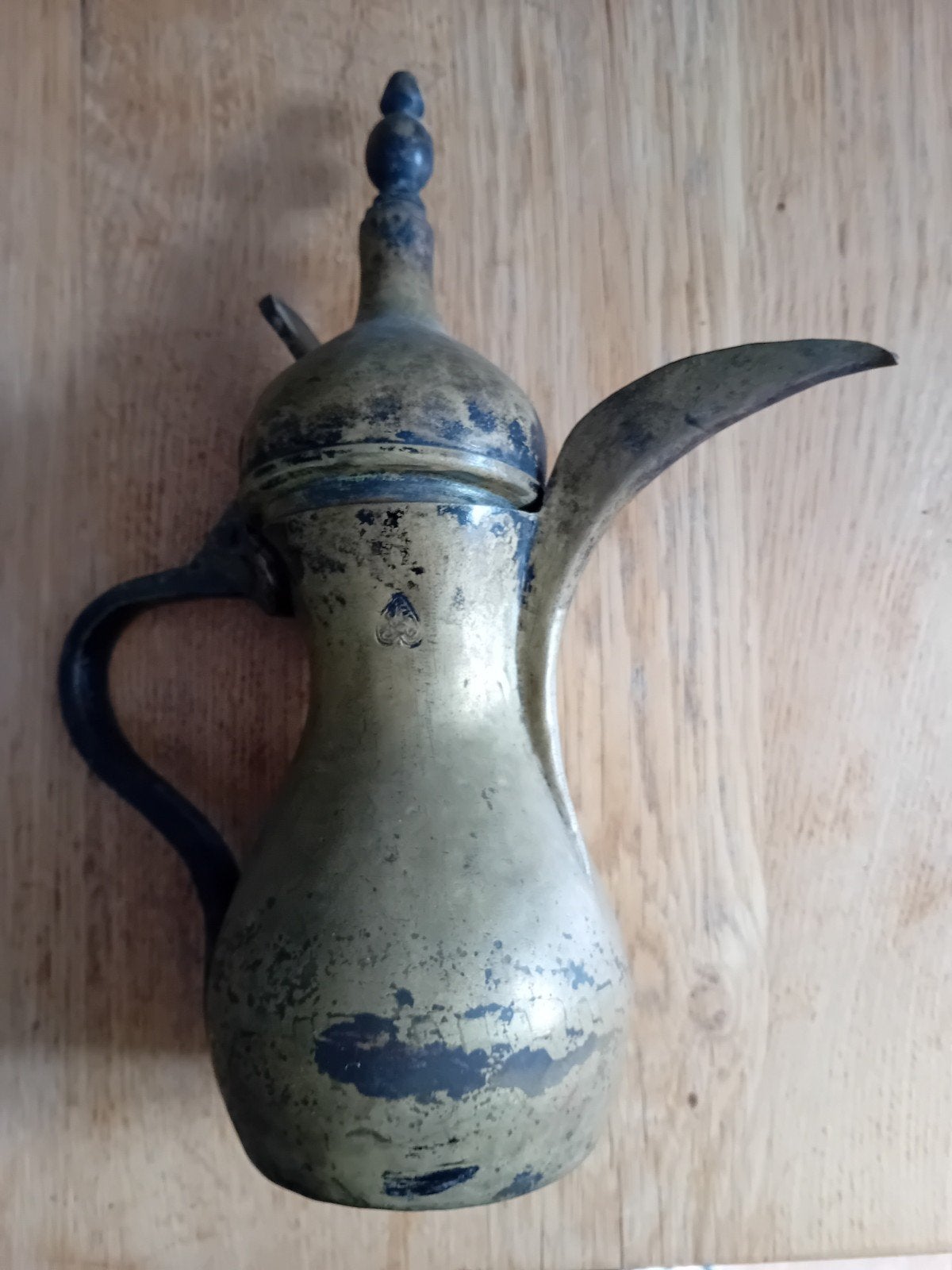 Antieke Arabische Dallah Koffiekan - Messing, Ophalen of Verzenden