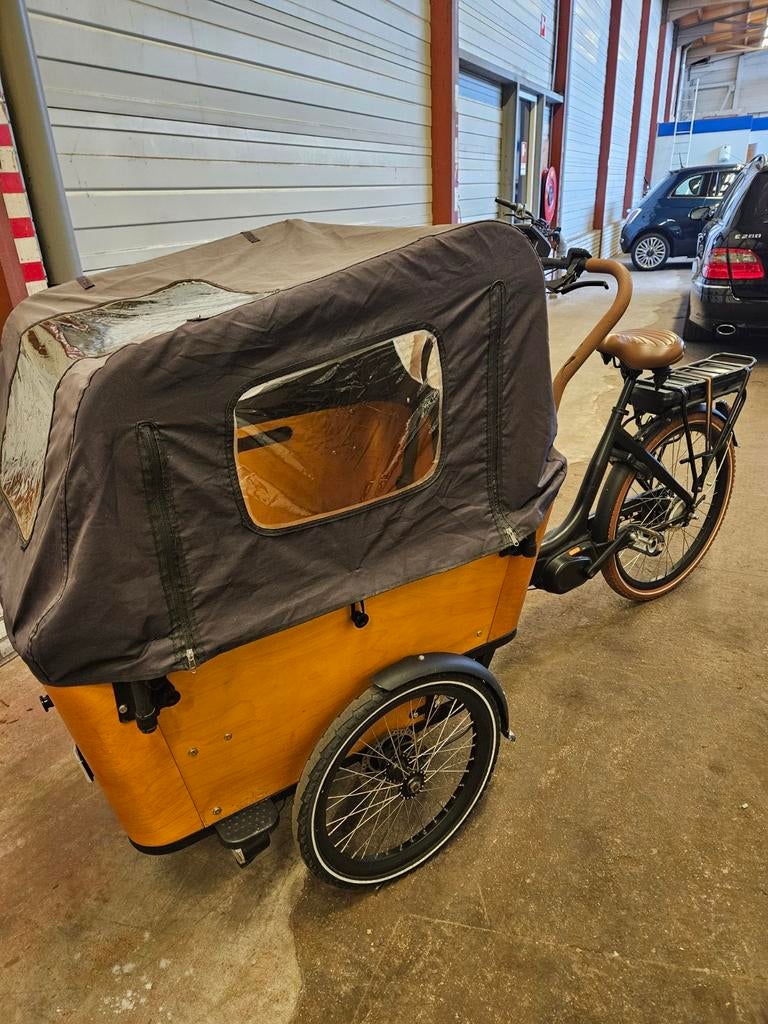 Vogue Bakfiets Elektrisch met Huif - Zo goed als nieuw, Overige merken, Huif, Ophalen of Verzenden, Zo goed als nieuw
