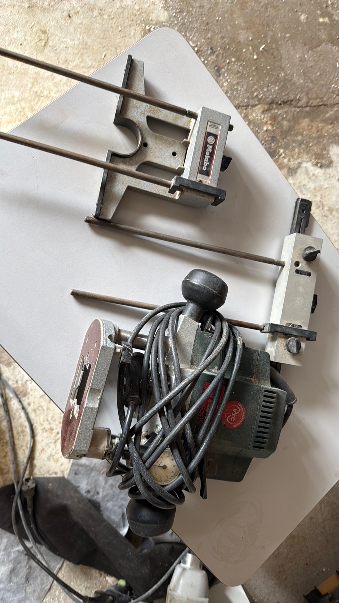 Metabo ofe 1229 signal bovenfrees, Ophalen, Zo goed als nieuw, Elektrisch, Bovenfrees