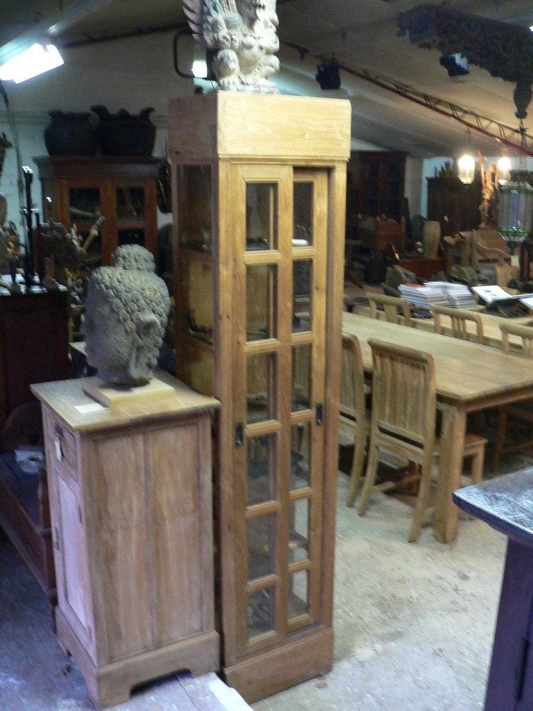 Antieke vitrinekast KA5 landelijke vitrine kast Indonesie