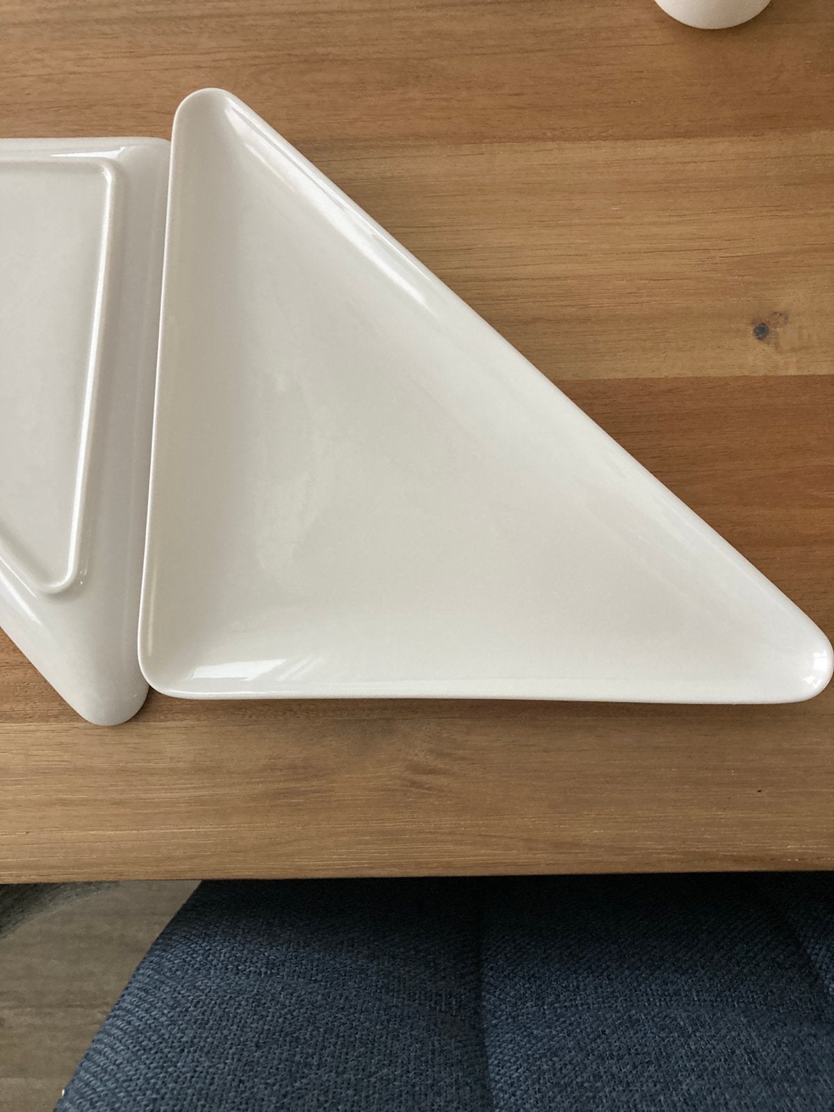 Villeroy & Boch driehoekige borden, wit porselein, Huis en Inrichting, Keuken | Servies, Ophalen of Verzenden, Zo goed als nieuw