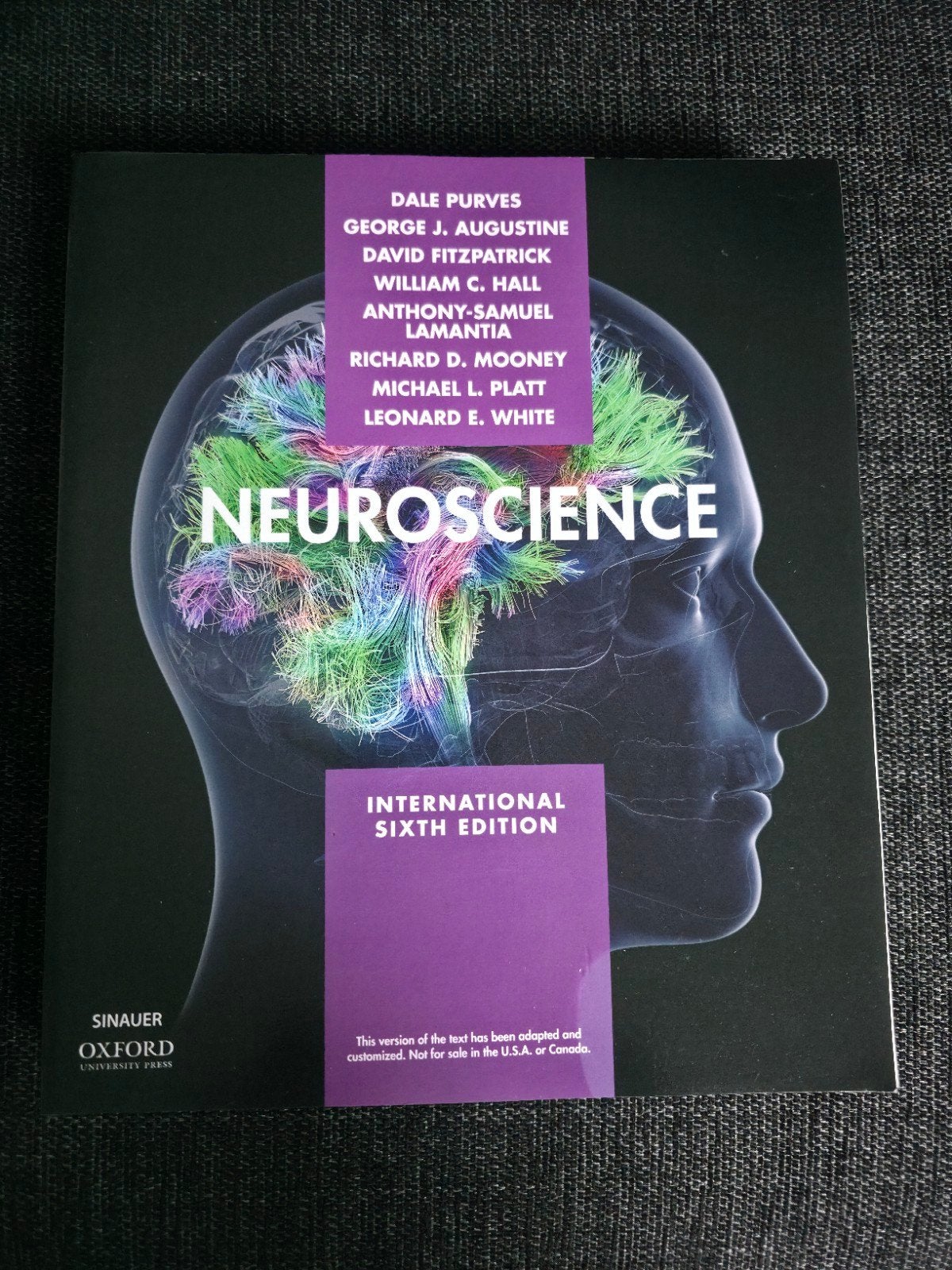 Neuroscience International Sixth Edition - Studieboek, Boeken, Ophalen of Verzenden, Dale Purves, George J. Augustine, David Fitzpatrick e.a.