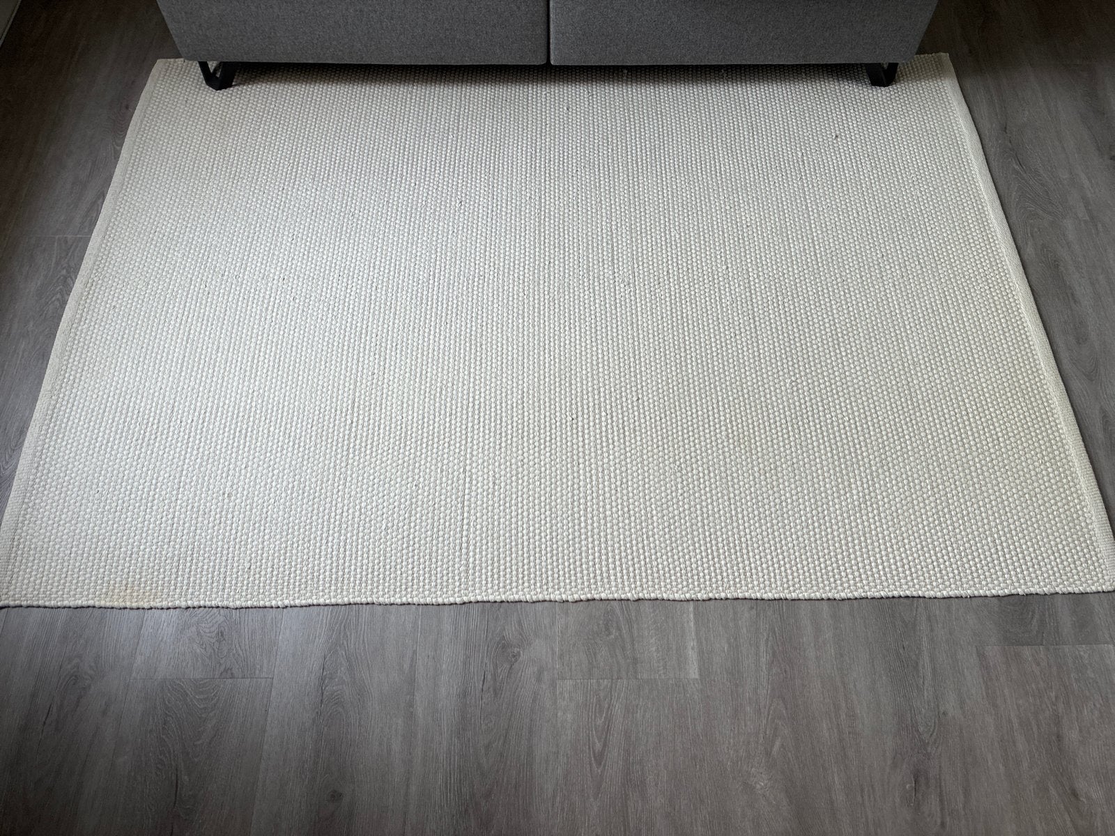 Crèmekleurig vloerkleed 145x215 cm, Ophalen, Gebruikt, 100 tot 150 cm, 200 cm of meer