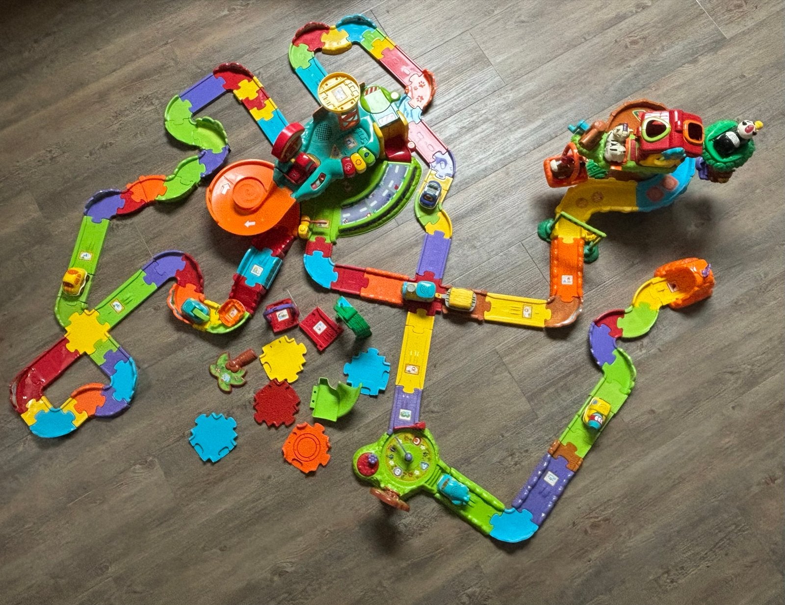 VTech Toet Toet Auto's en Zoef Zoef Dieren speelset, Ophalen, Gebruikt, Bouwen, Met licht