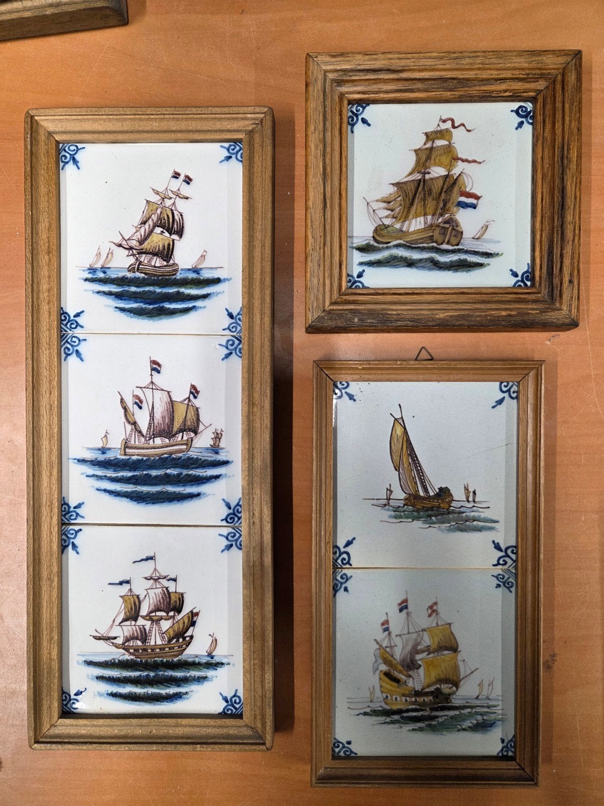 Antieke tegels/ scheepvaart, Ophalen of Verzenden