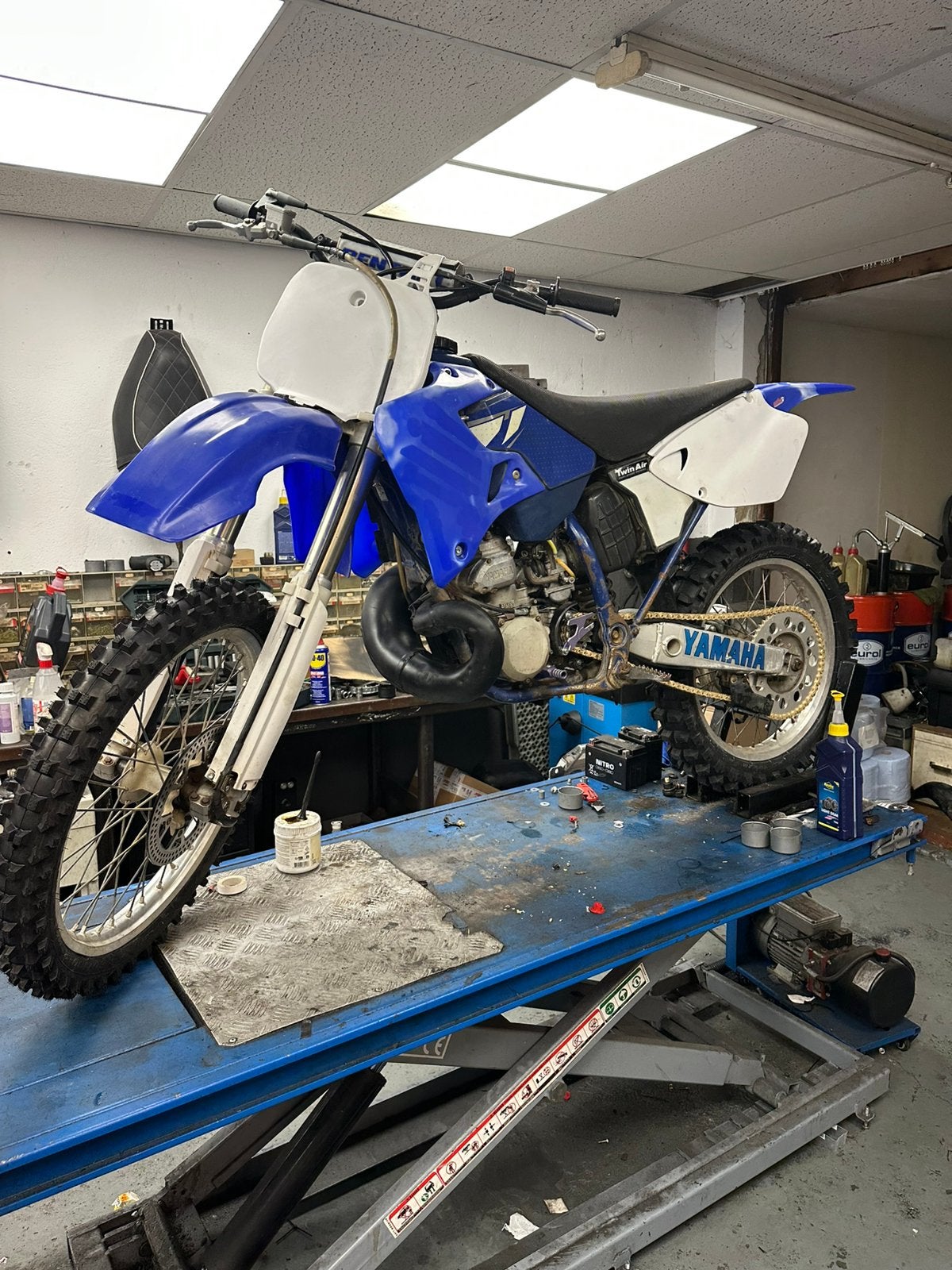 Yamaha yz 250, Ophalen, Gebruikt