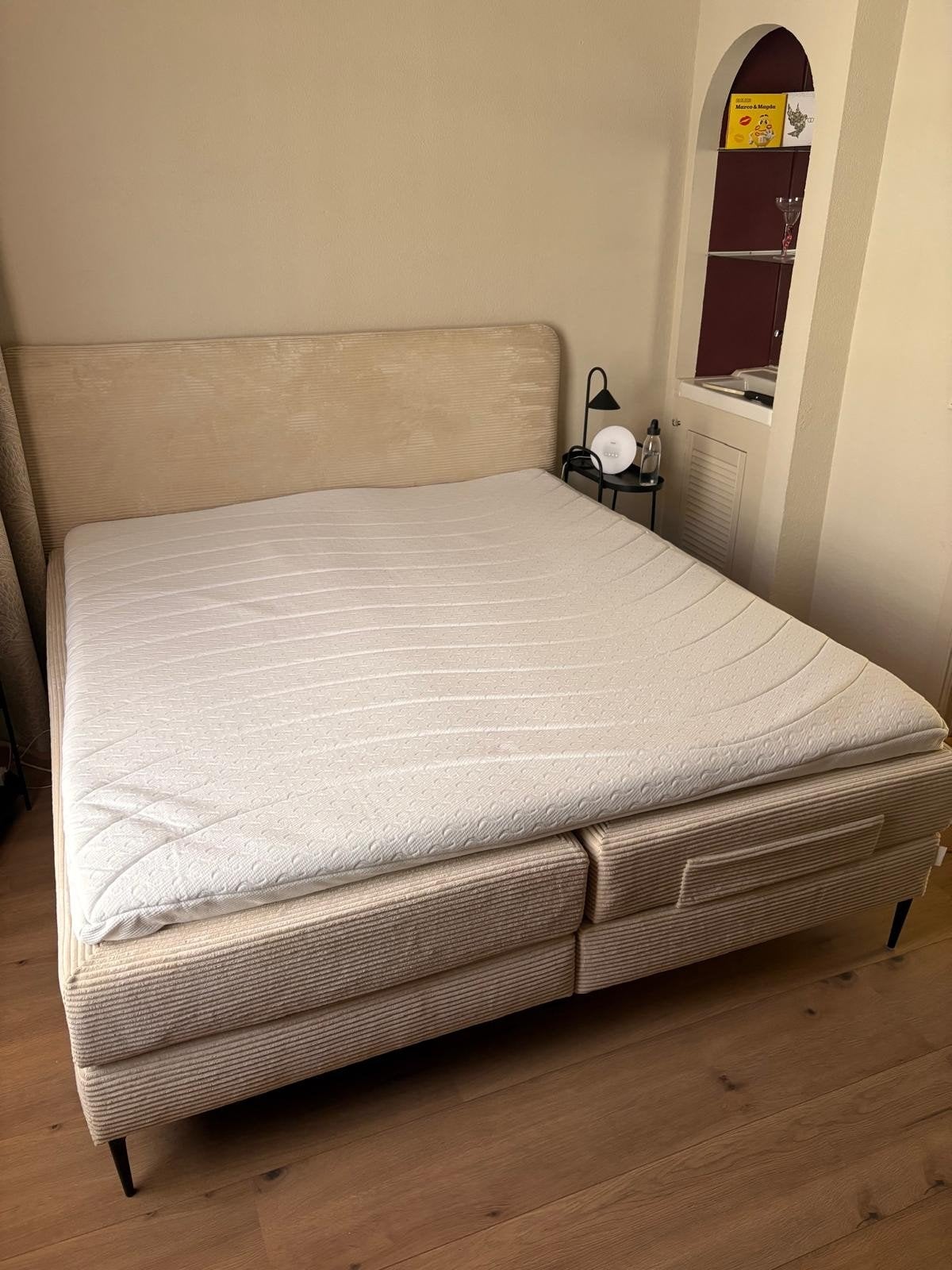 WELLPUR GULEN Gold topmatras 180x210cm - Zo goed als nieuw, Huis en Inrichting, Ophalen, 210 cm, Tweepersoons, Zo goed als nieuw