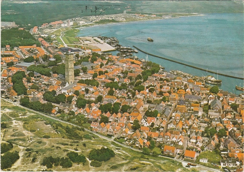 WEST TERSCHELLING Luchtfoto, Verzenden, 1960 tot 1980, Gelopen, Waddeneilanden