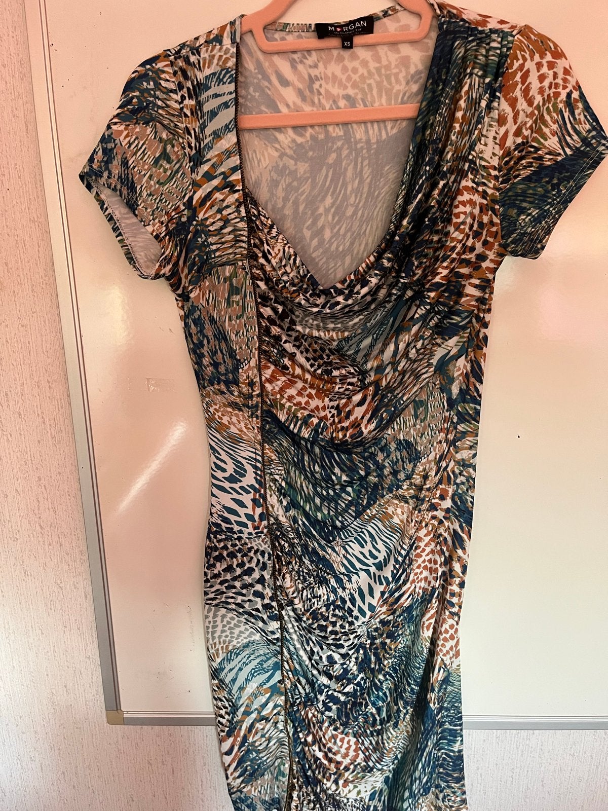Morgan jurk met dierenprint - Maat XS, Kleding | Dames, Ophalen of Verzenden, Zo goed als nieuw, Maat 34 (XS) of kleiner, Meerkleurig