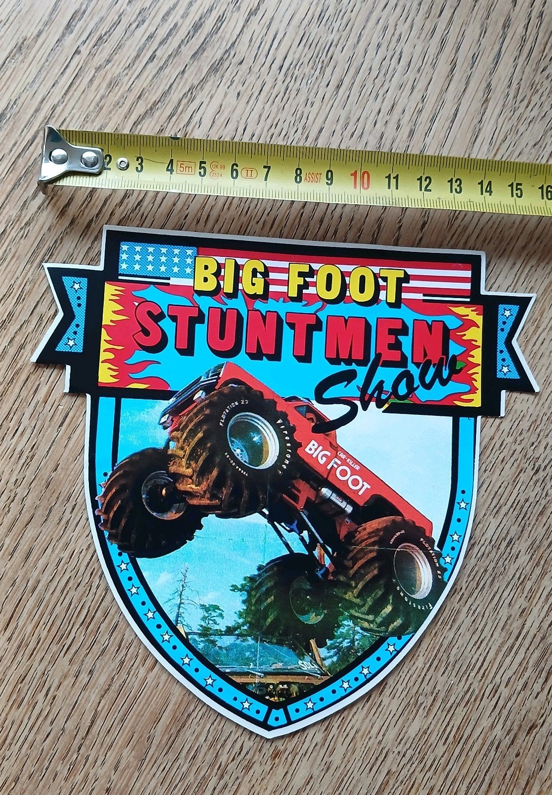 Sticker Big Foot Stuntmen Show 2, Ophalen of Verzenden, Zo goed als nieuw