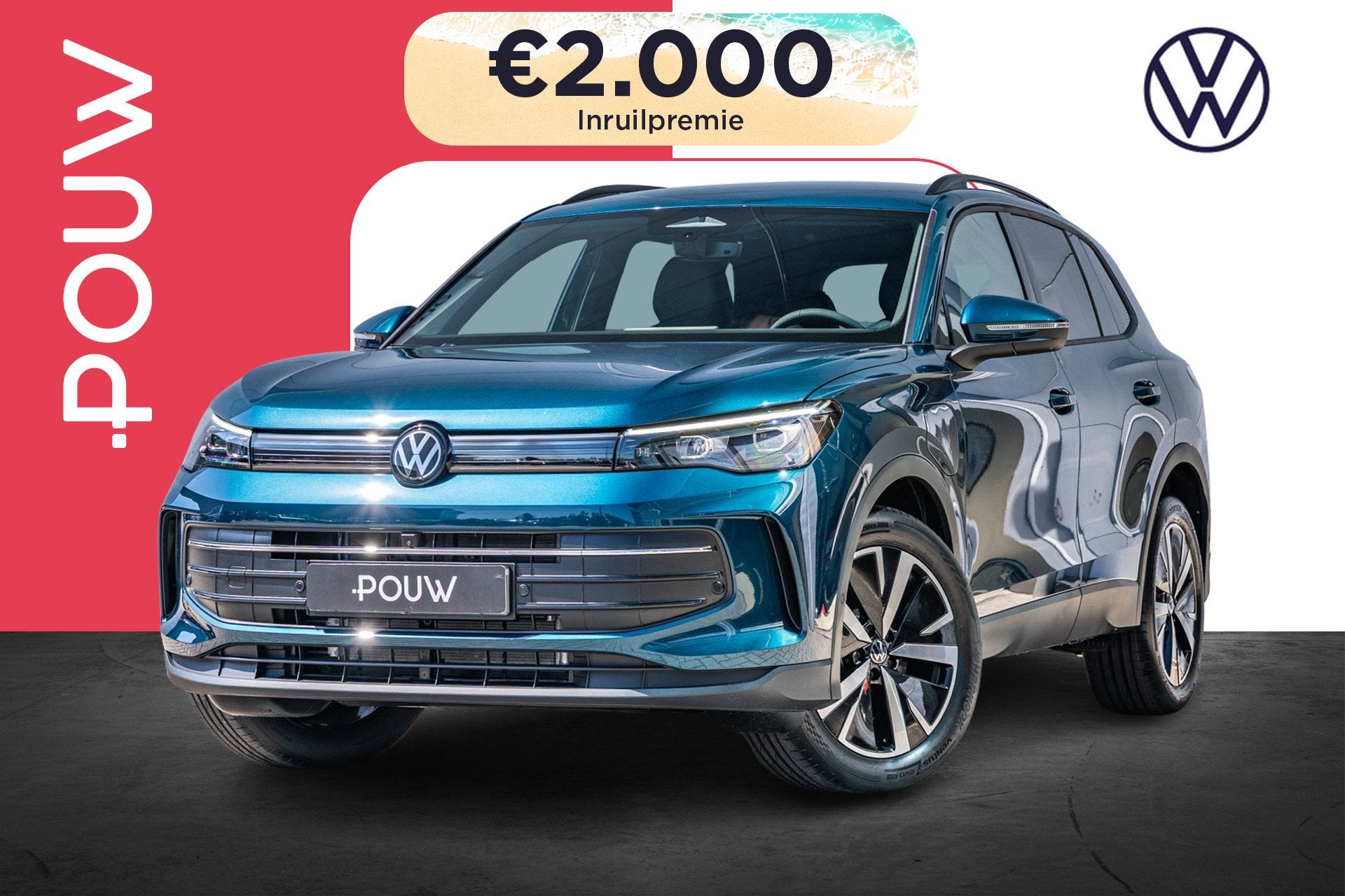Volkswagen Tiguan 1.5 eHybrid 204pk Life Edition | Trekhaak, Auto's, Volkswagen, 12 maanden, Stof, 1498 cc, Plug-in hybride