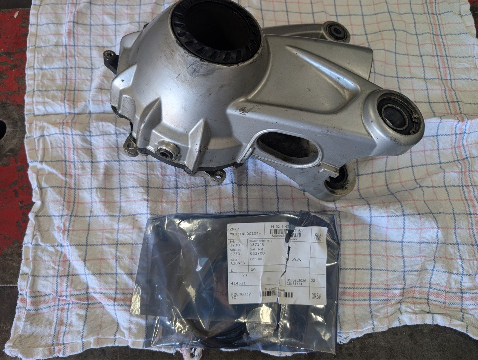 Cardan/eindaandrijving BMW R1200 GS (A) 2008 + sensor, Ophalen of Verzenden, Gebruikt