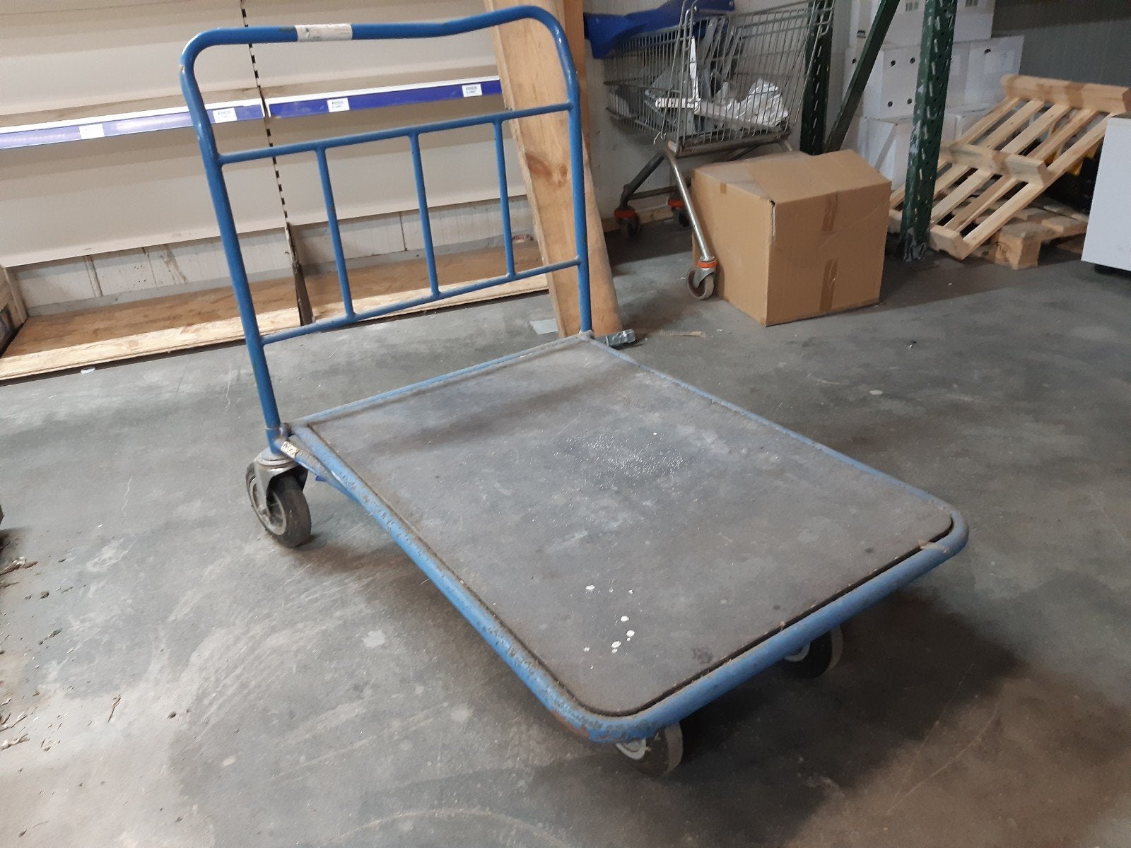 plateauwagen blauw, Ophalen, Transportkar, ., 100 liter of meer